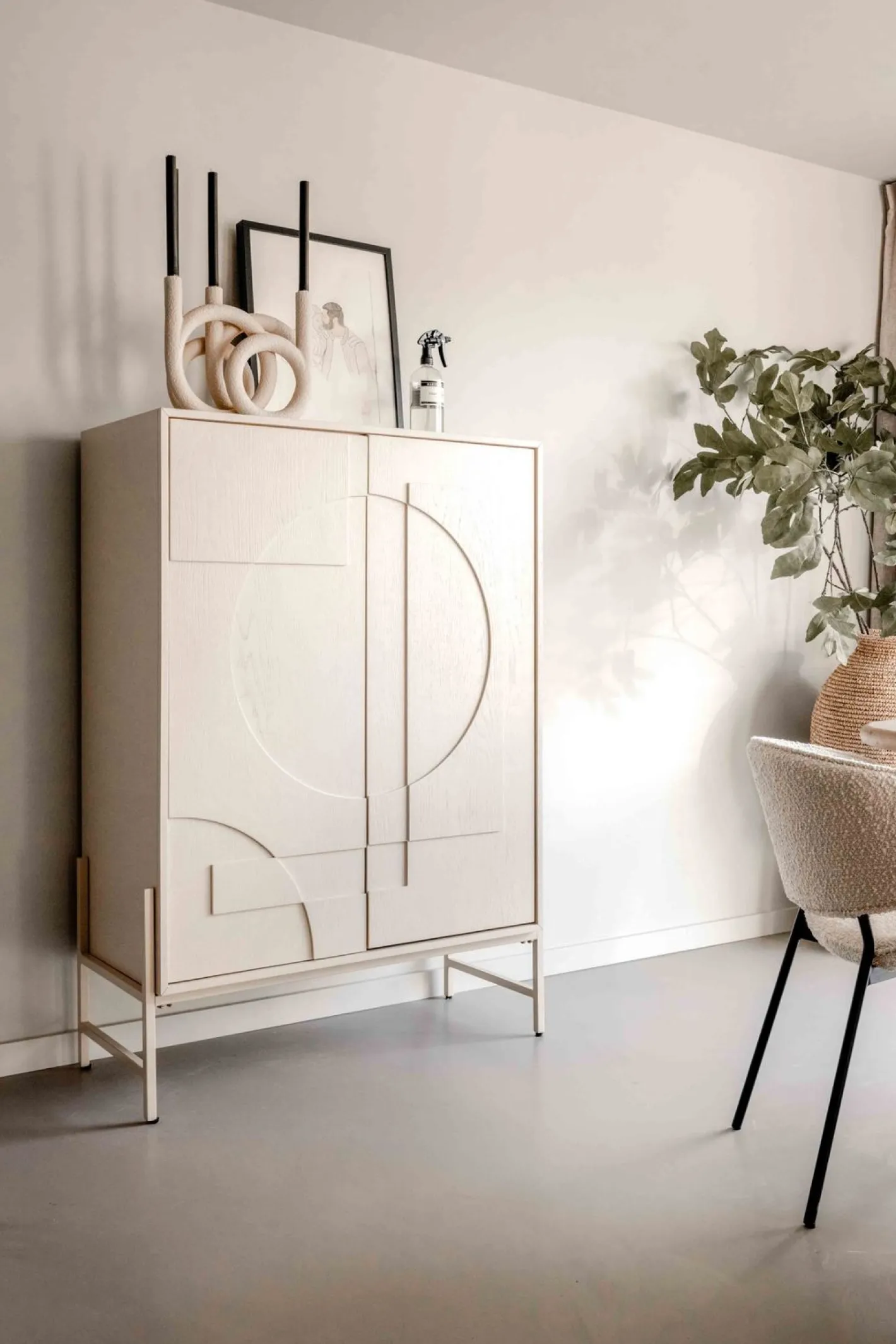 Hot Zuiver Faces Opbergkast Beige