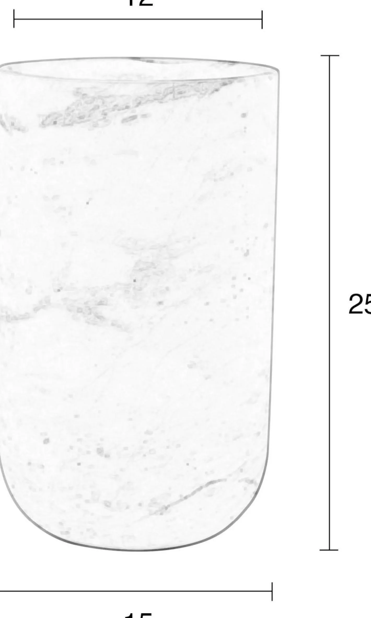 Best Zuiver Fajen Marble Vaas White