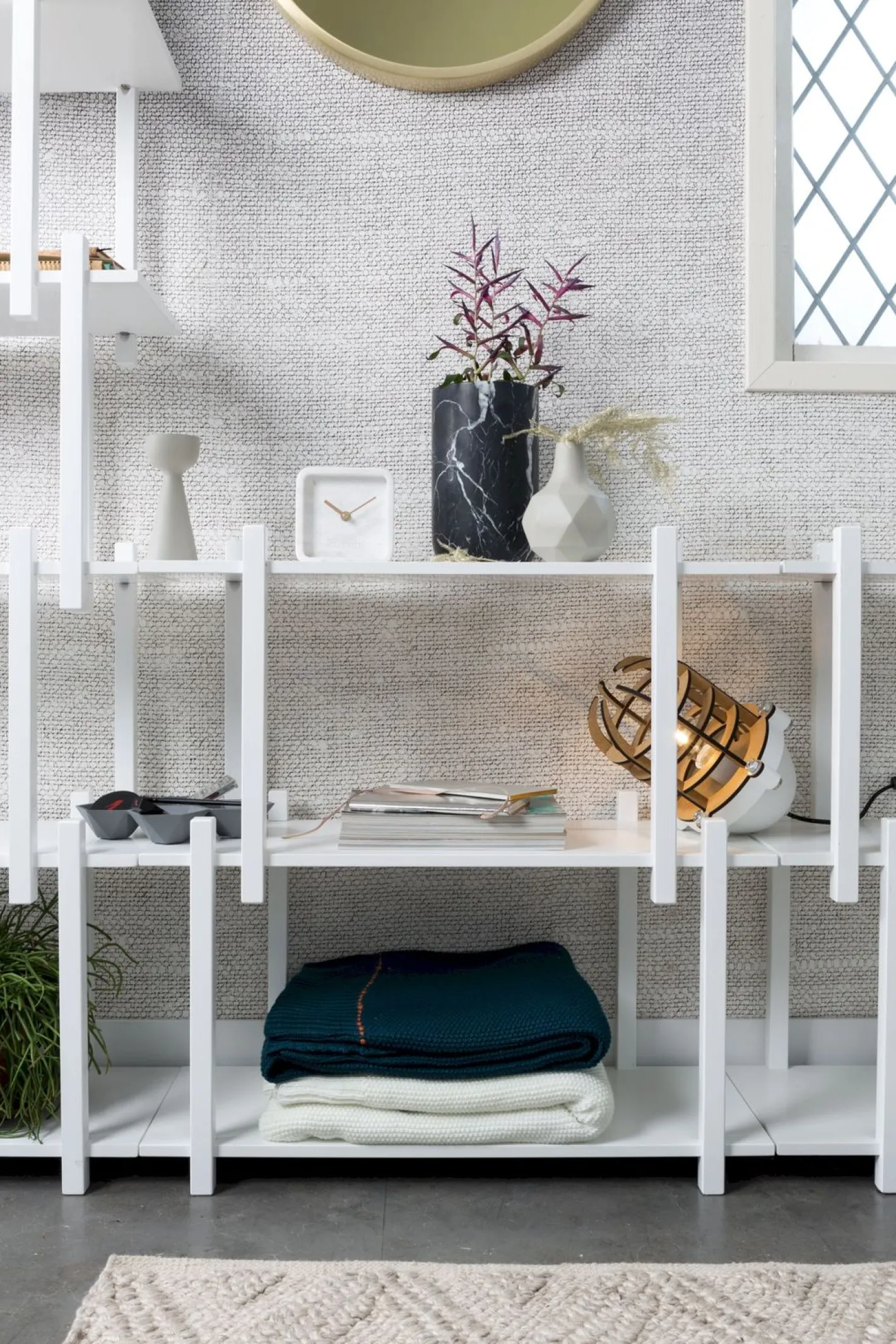 Outlet Zuiver Fajen Marble Vaas Black