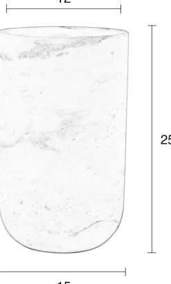 Outlet Zuiver Fajen Marble Vaas Black
