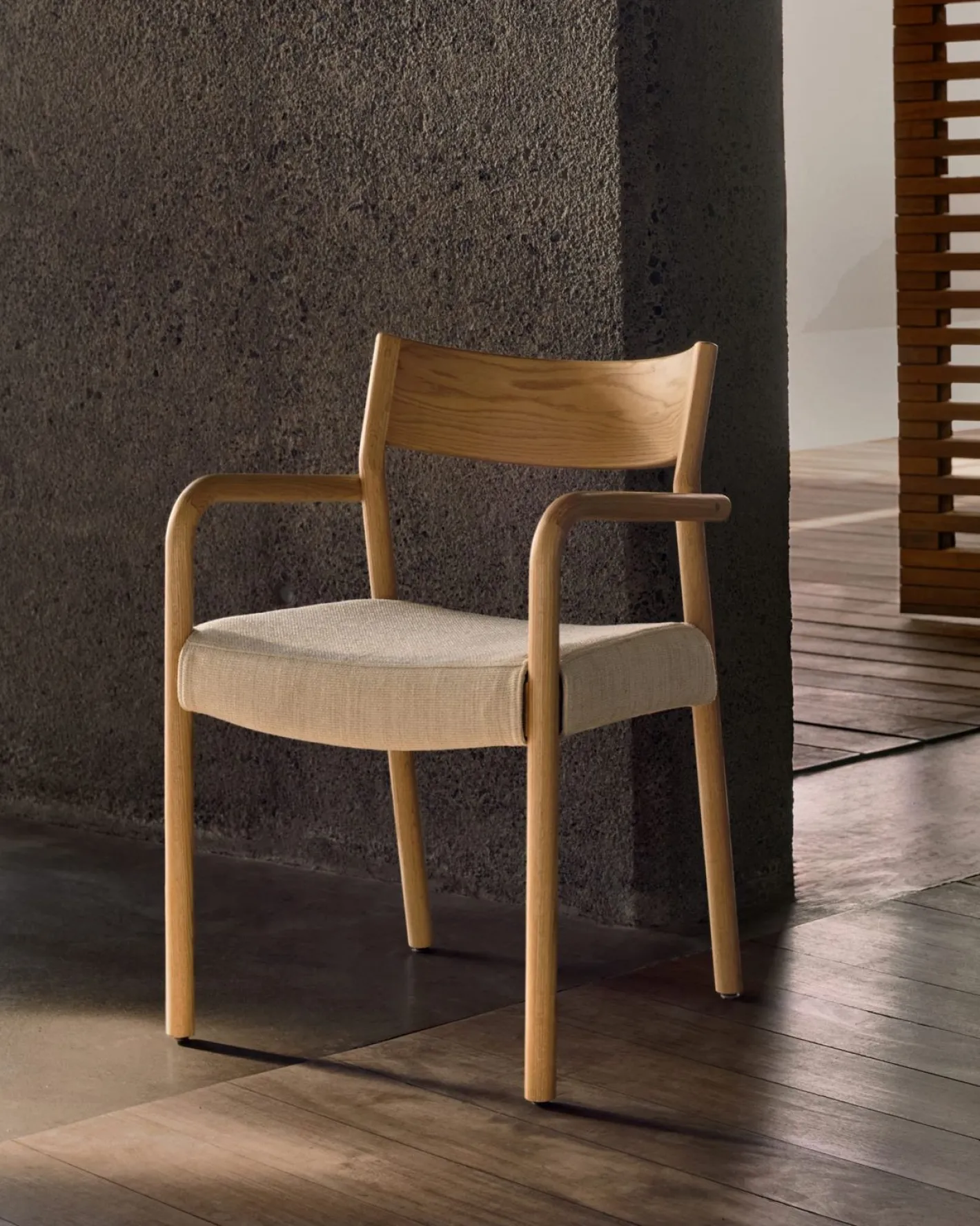 Best Kave Home Falconera Armstoel Beige, Naturel
