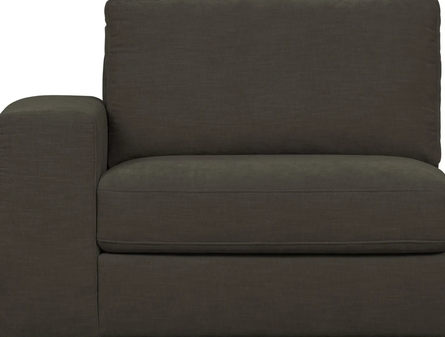 New vtwonen Family 1-zits met arm links Elementenbank Anthracite
