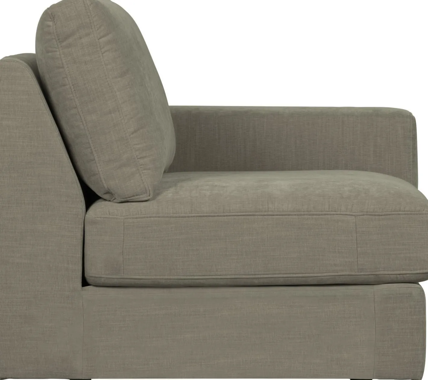 Outlet vtwonen Family 1-zits met arm rechts Elementenbank Warm Grey