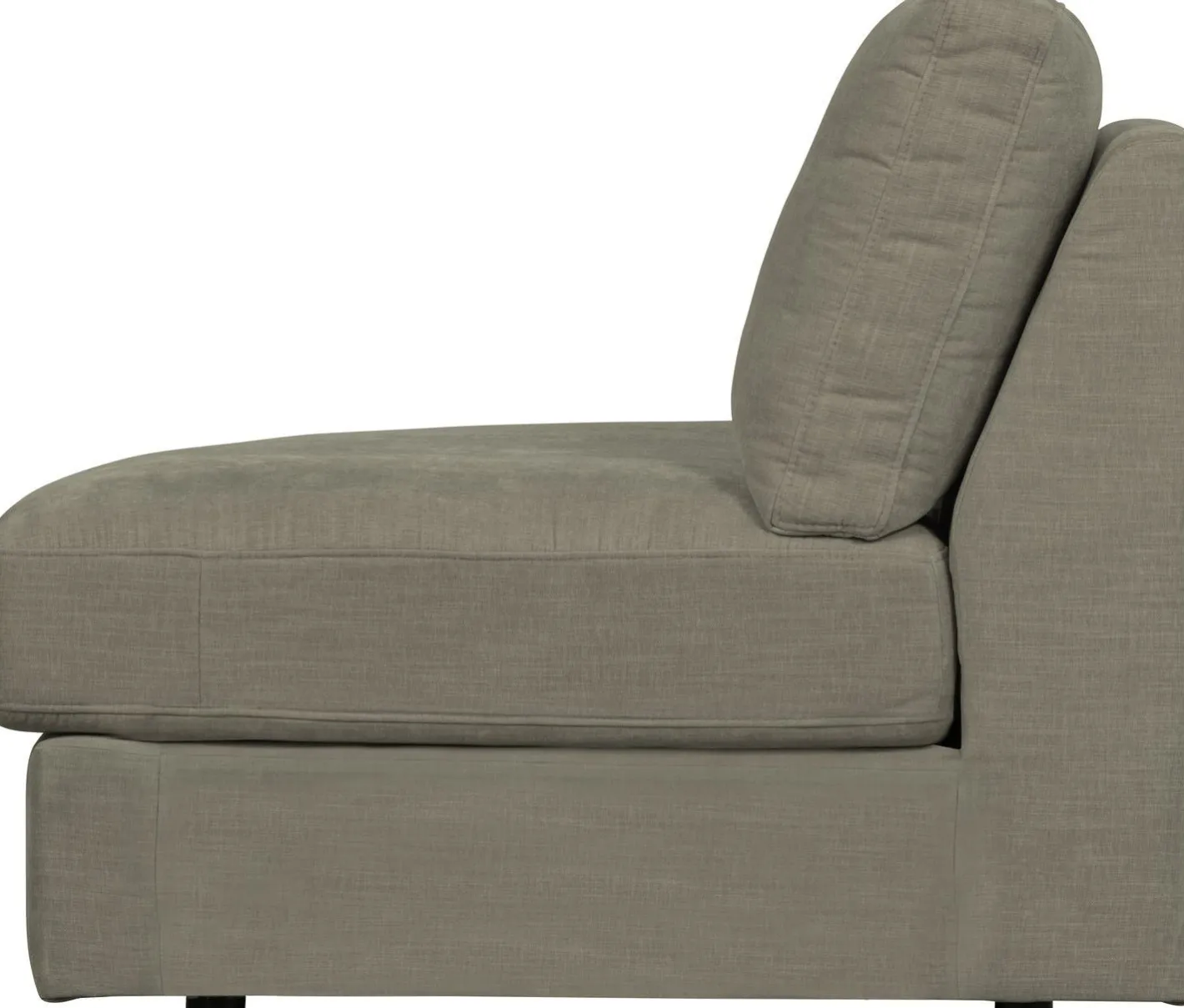 Online vtwonen Family 1-zits ronde hoek links Elementenbank Warm Grey