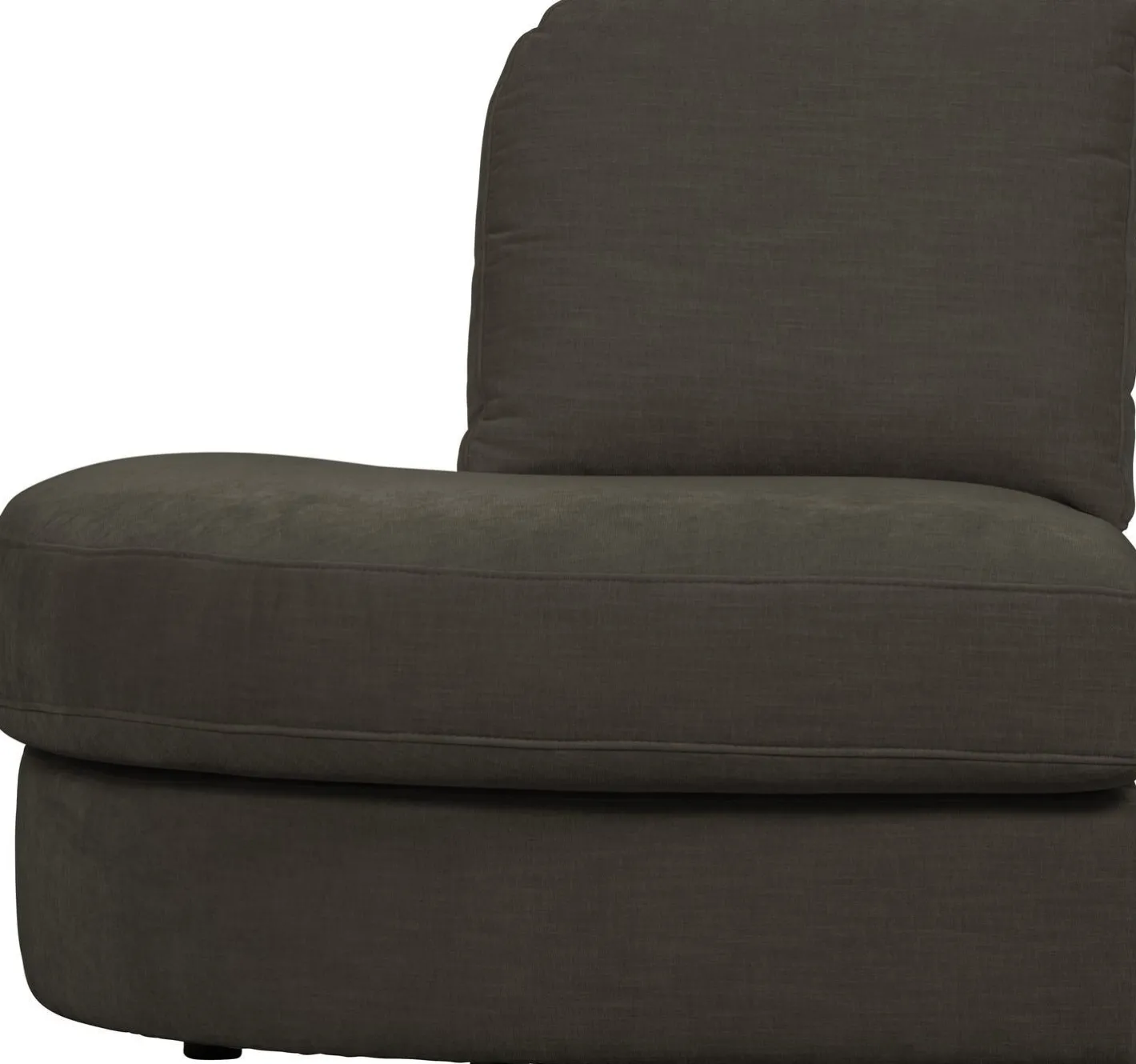 Discount vtwonen Family 1-zits ronde hoek links Elementenbank Anthracite