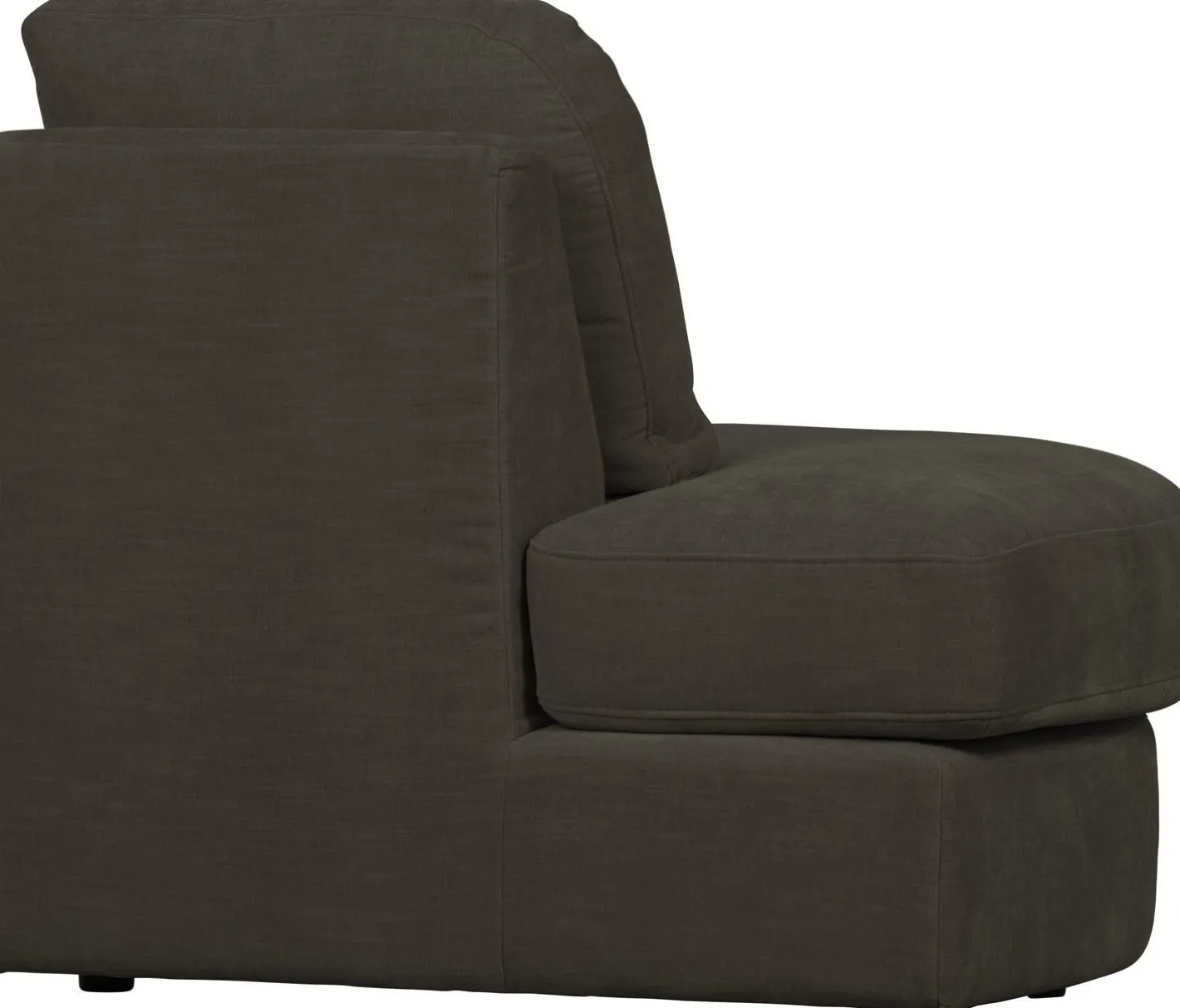 Discount vtwonen Family 1-zits ronde hoek links Elementenbank Anthracite