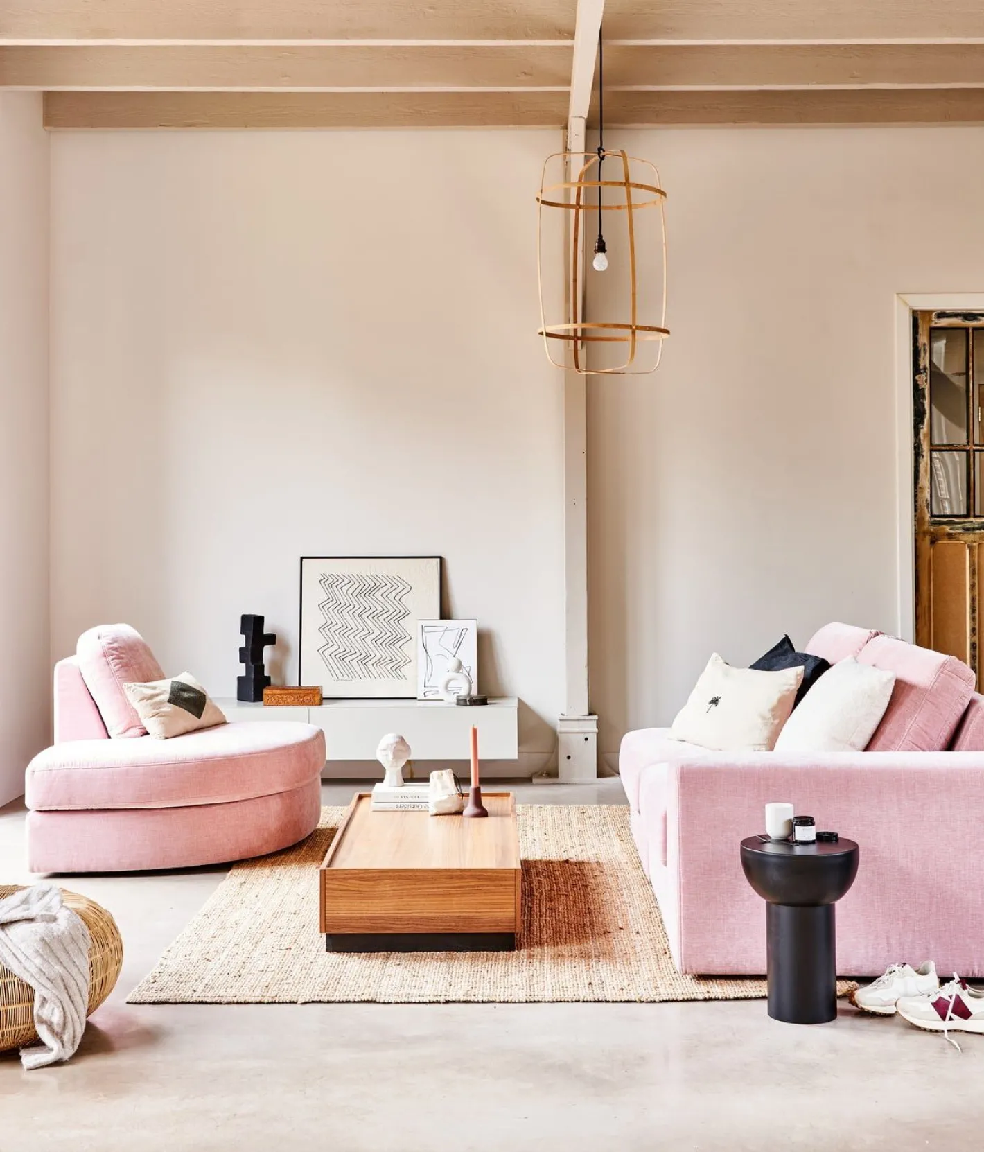 Clearance vtwonen Family 1-zits ronde hoek links Elementenbank Pink