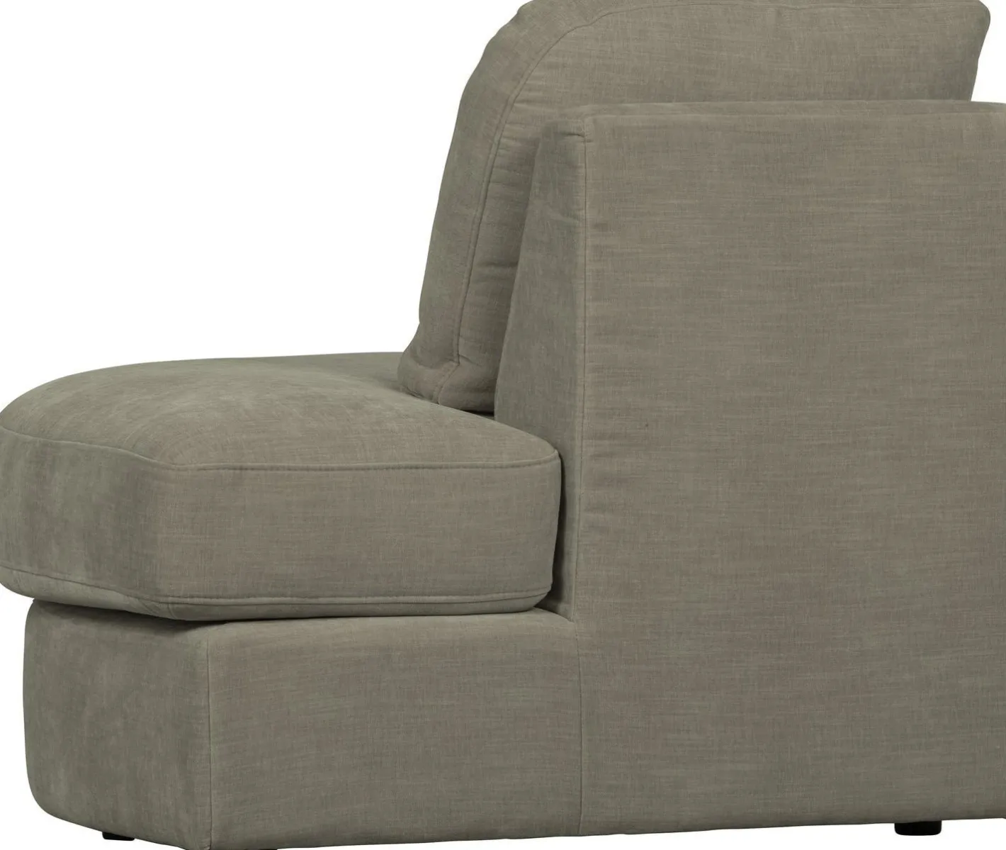 Hot vtwonen Family 1-zits ronde hoek rechts Elementenbank Warm Grey