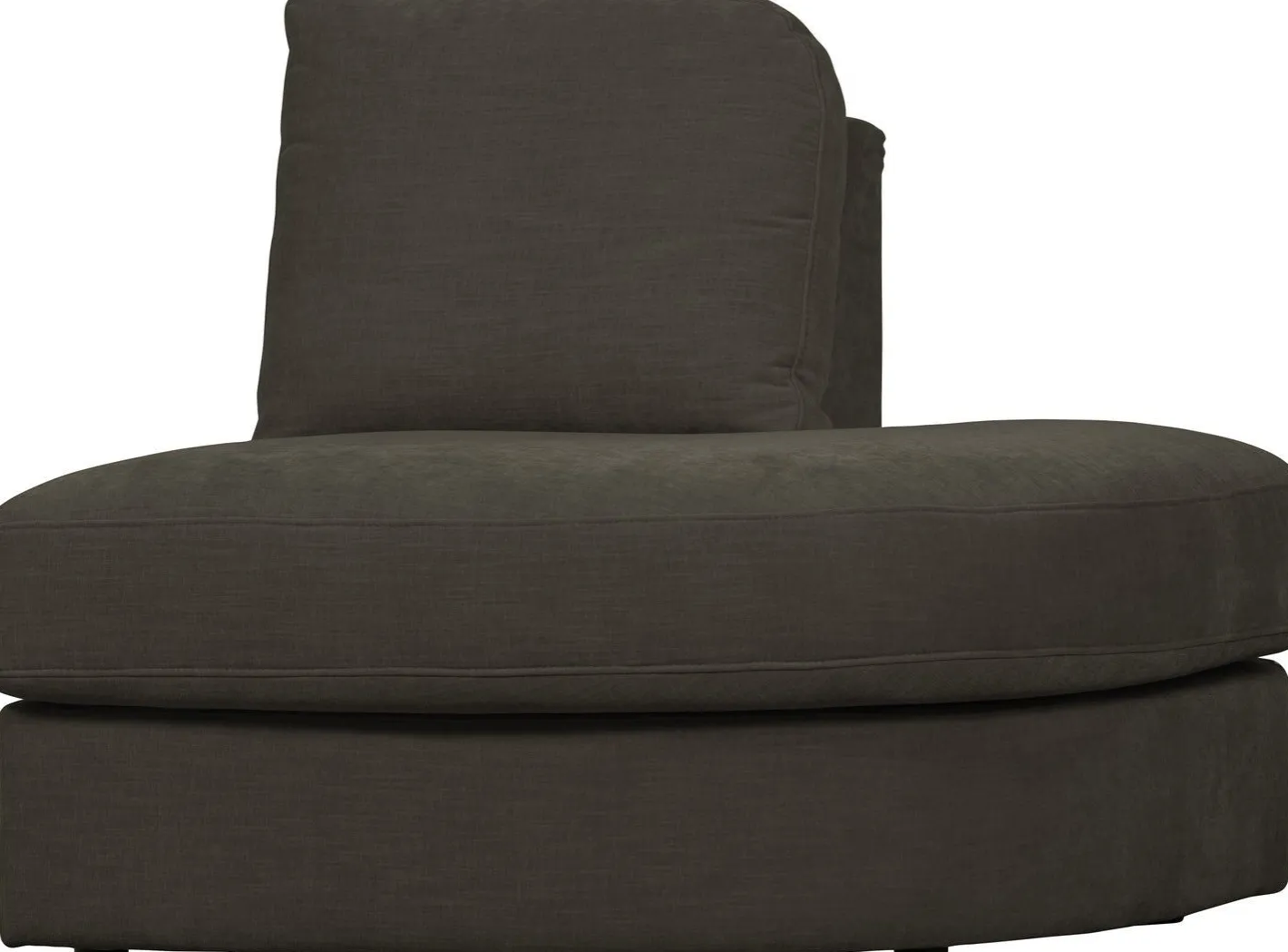 Clearance vtwonen Family 1-zits ronde hoek rechts Elementenbank Anthracite