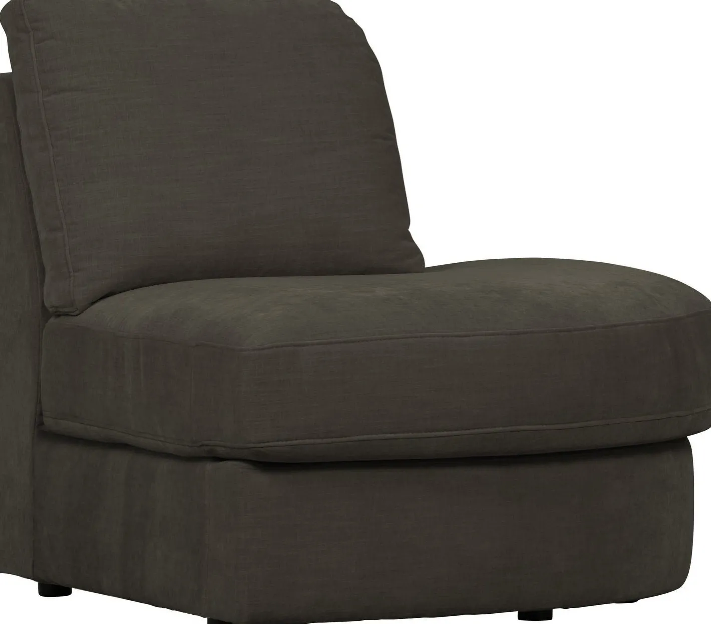 Clearance vtwonen Family 1-zits ronde hoek rechts Elementenbank Anthracite