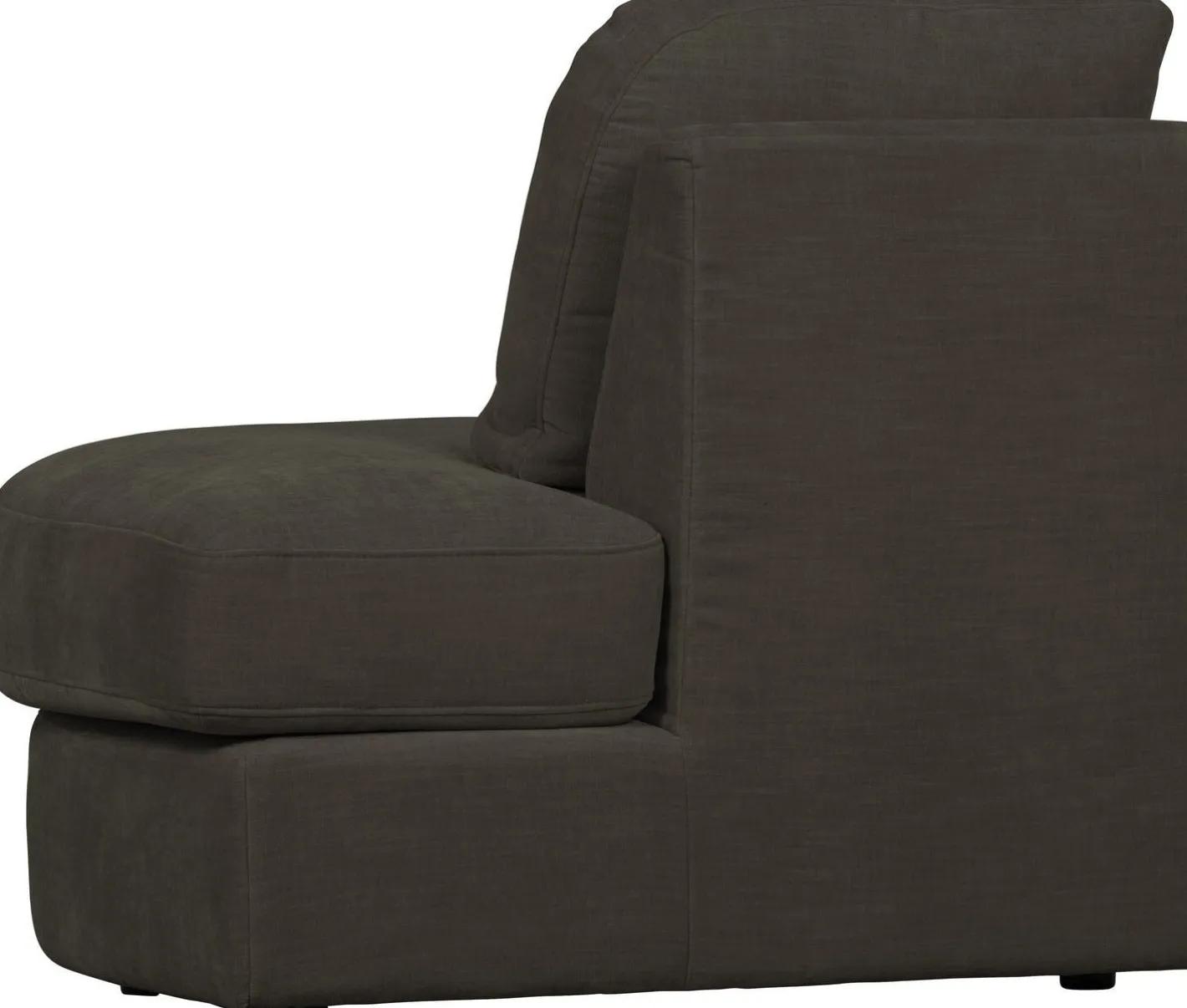 Clearance vtwonen Family 1-zits ronde hoek rechts Elementenbank Anthracite