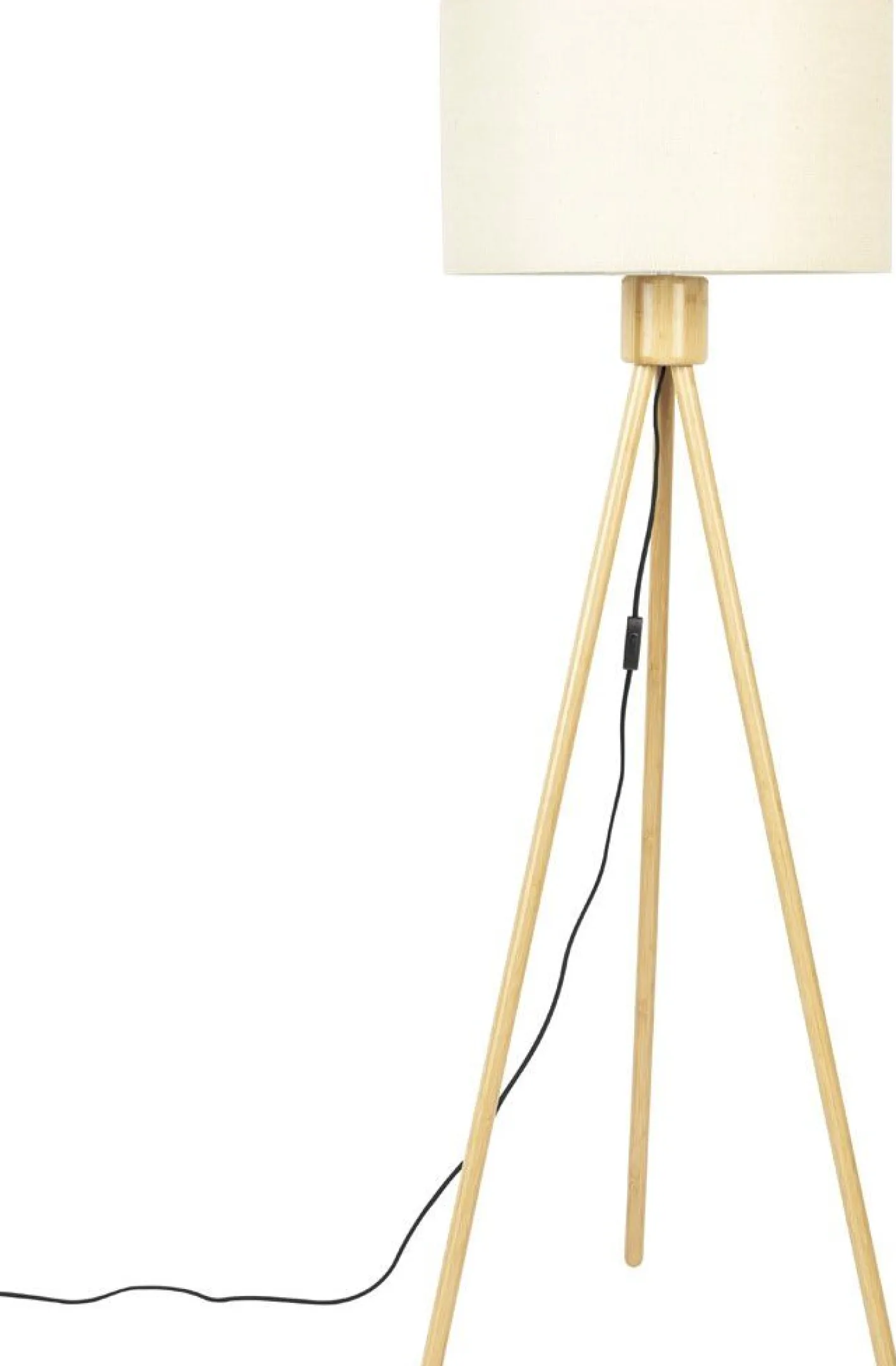 Discount Zuiver Fan Bamboo Vloerlamp Naturel