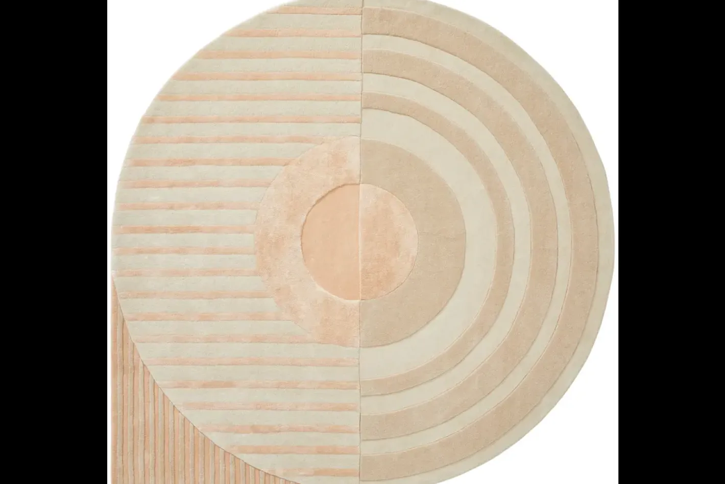 Best Brinker Carpets Fano Girare Vloerkleed White Beige