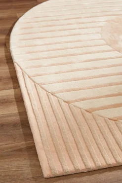Best Brinker Carpets Fano Girare Vloerkleed White Beige