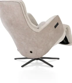 Outlet Henders en Hazel Felino Incl. Accu Relaxfauteuil Kiezel