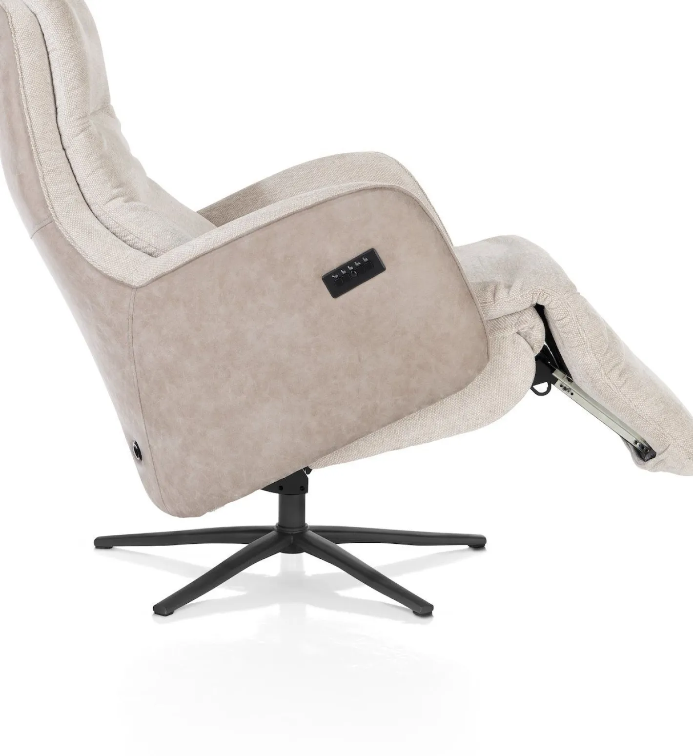 Outlet Henders en Hazel Felino Incl. Accu Relaxfauteuil Kiezel