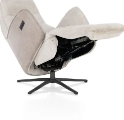 Outlet Henders en Hazel Felino Incl. Accu Relaxfauteuil Kiezel