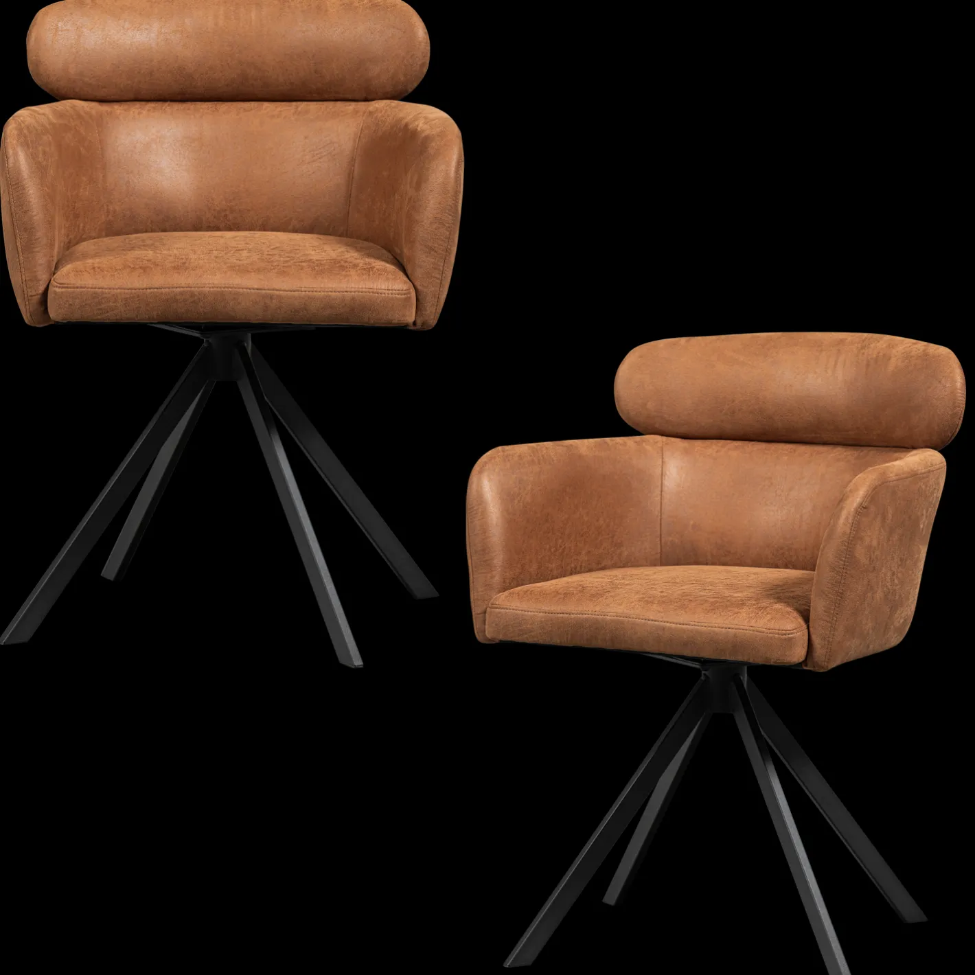 Outlet WOOOD Fenne Eetkamerstoel Cognac