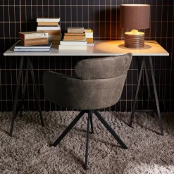 Clearance WOOOD Fenne Eetkamerstoel Black, Grey
