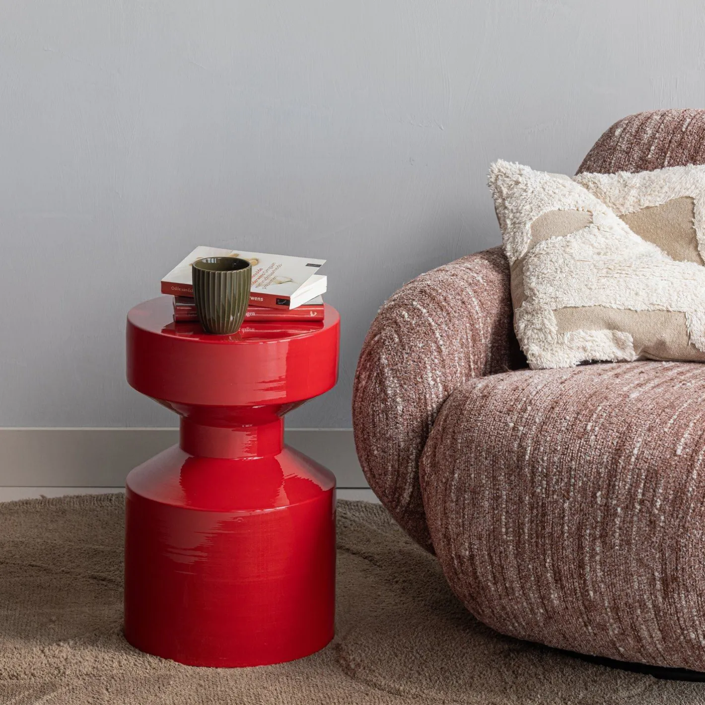 Discount WOOOD Ferry Bijzettafel Rood
