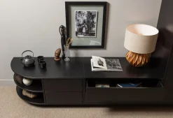 Outlet WOOOD Finca Links TV-meubel Deep Black
