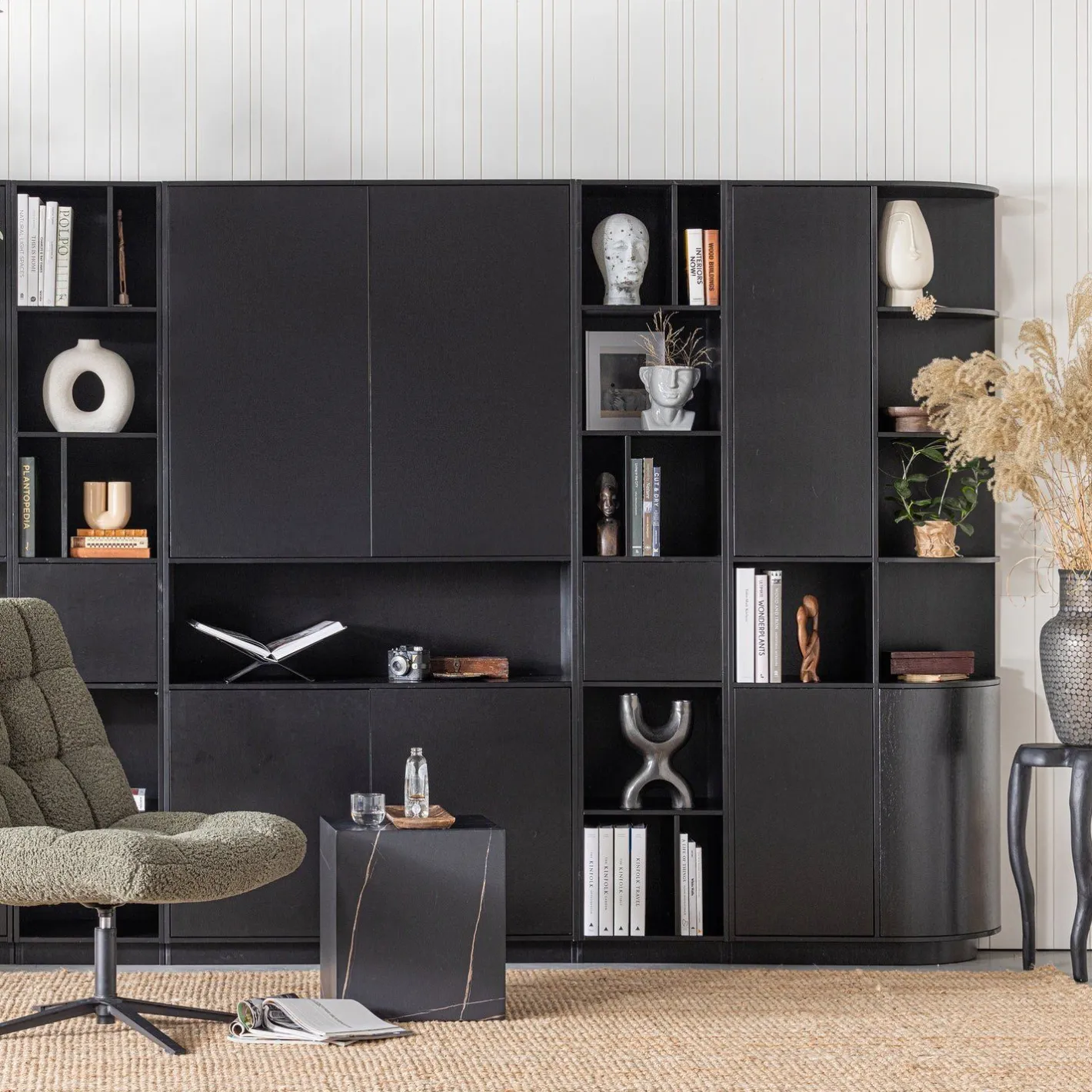 Outlet WOOOD Finca Links TV-meubel Deep Black