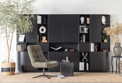 Outlet WOOOD Finca Links TV-meubel Deep Black