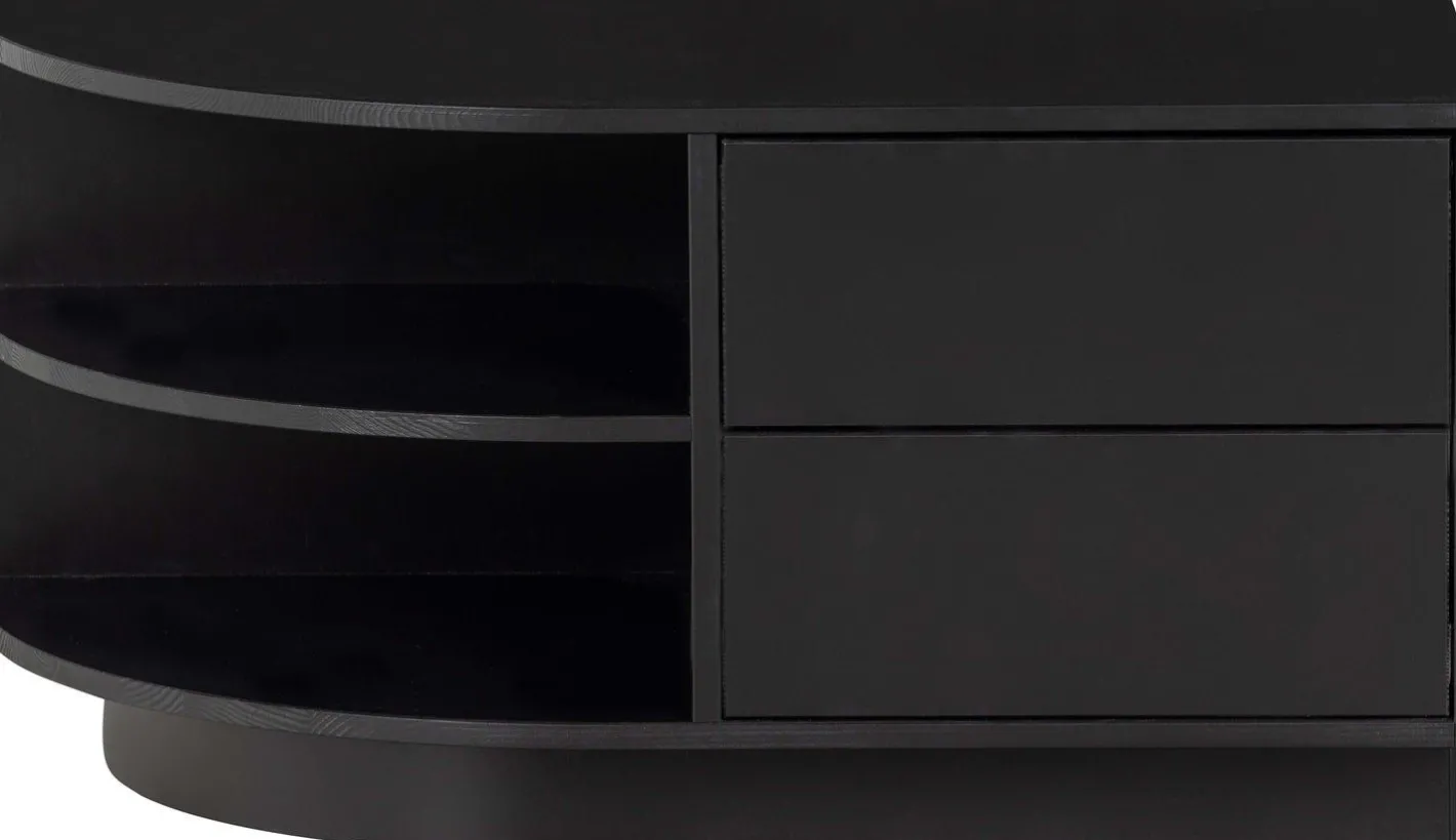 Outlet WOOOD Finca Links TV-meubel Deep Black