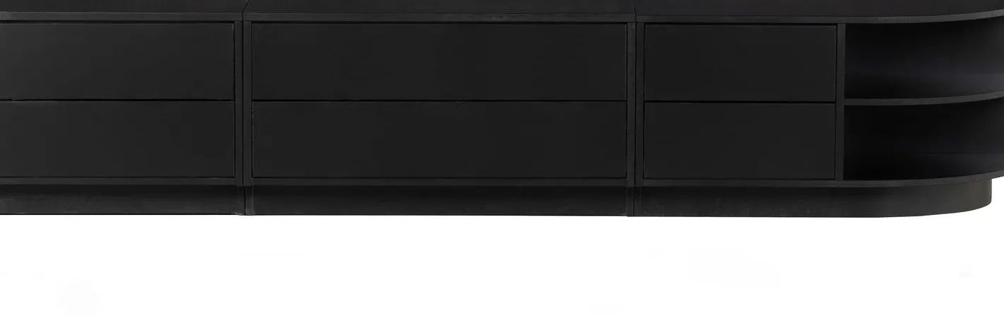 Online WOOOD Finca Rechts TV-meubel Deep Black