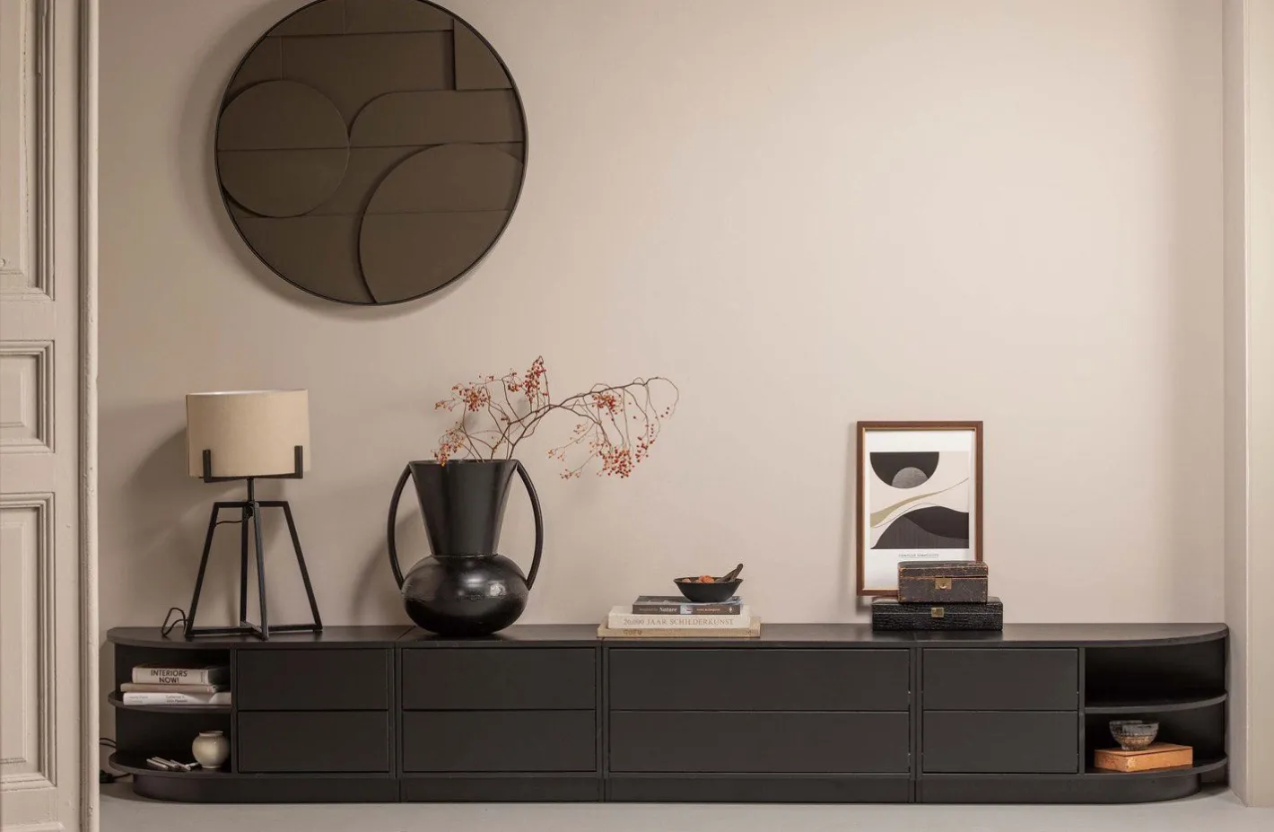 Online WOOOD Finca Rechts TV-meubel Deep Black
