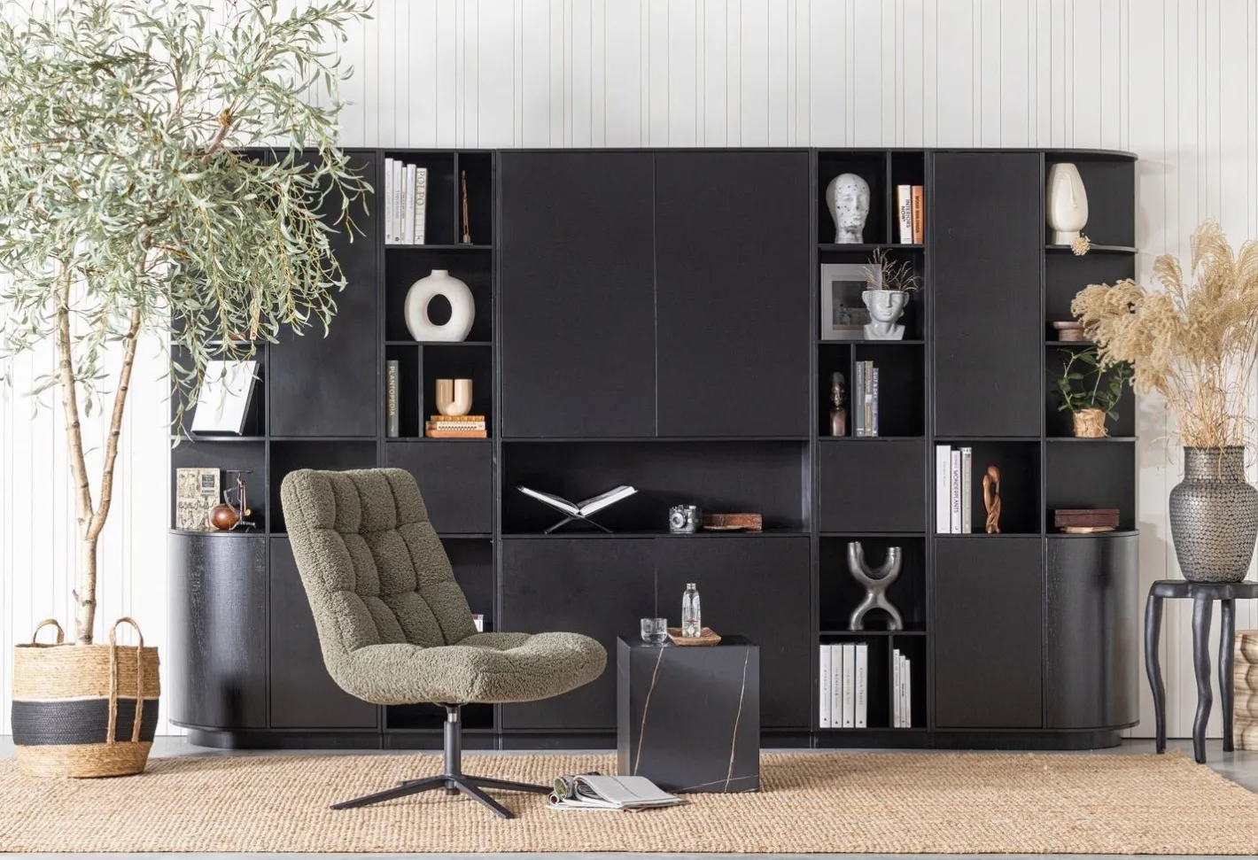 Online WOOOD Finca Rechts TV-meubel Deep Black