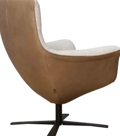 Clearance LABEL Vandenberg First Lady Fauteuil Stone, Naturel