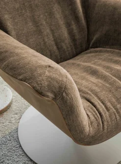 Hot LABEL Vandenberg First Lady Fauteuil Stone, Shitake