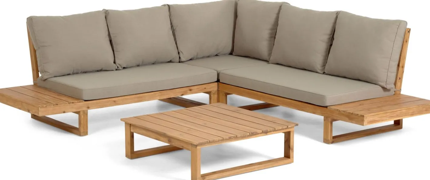 Kave Home Flaviina Loungeset Beige, Naturel