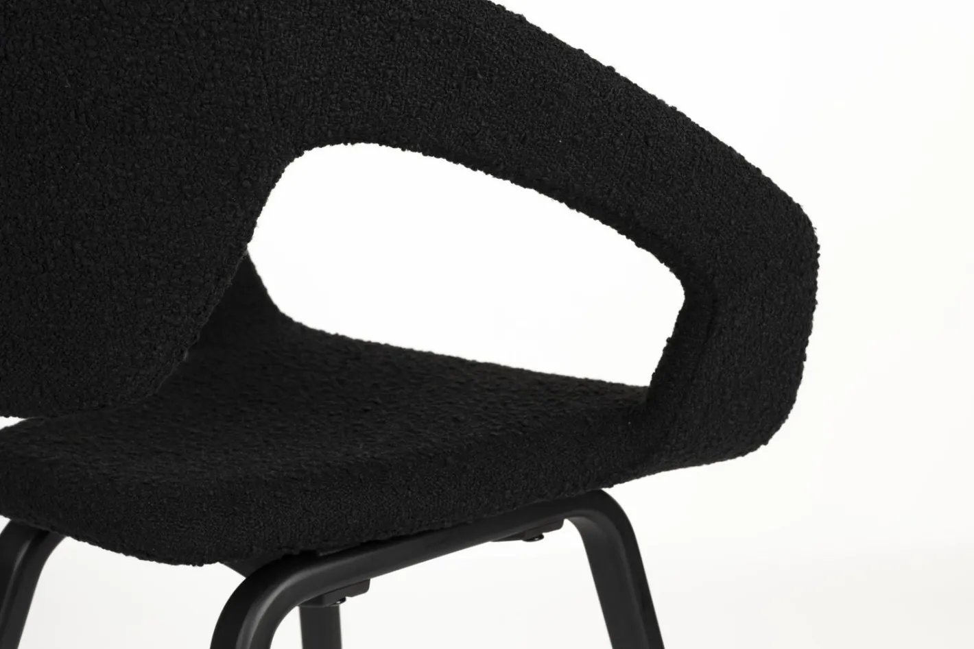 Best Zuiver Flexback (set van 2) Armstoel Zwart