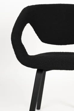 Best Zuiver Flexback (set van 2) Armstoel Zwart