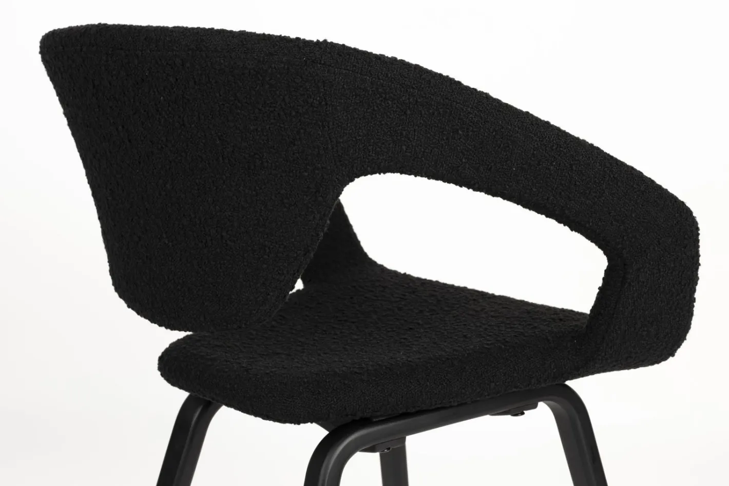 Best Zuiver Flexback (set van 2) Armstoel Zwart