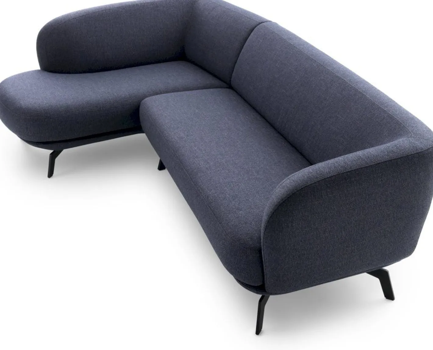 Best Leolux Flint Hoekbank Blauw