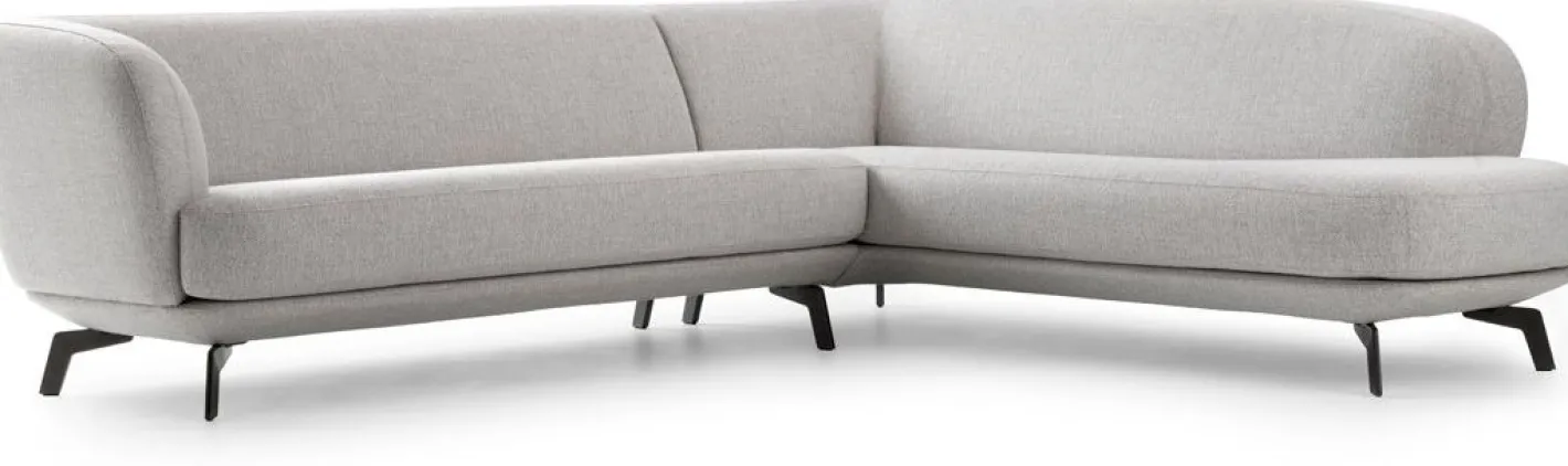 Best Leolux Flint Hoekbank Blauw