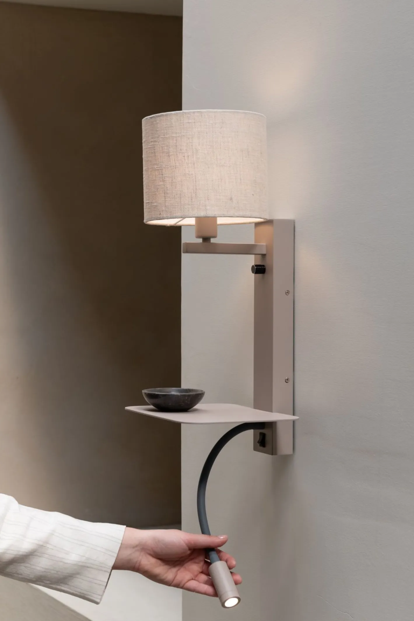 Sale It's about RoMi Florence Wandlamp Sand, Light Linen