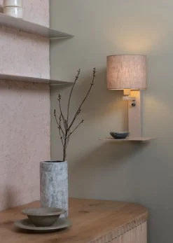 Online It's about RoMi Florence Wandlamp Sand, Dark Linen