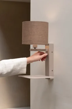 Online It's about RoMi Florence Wandlamp Sand, Dark Linen