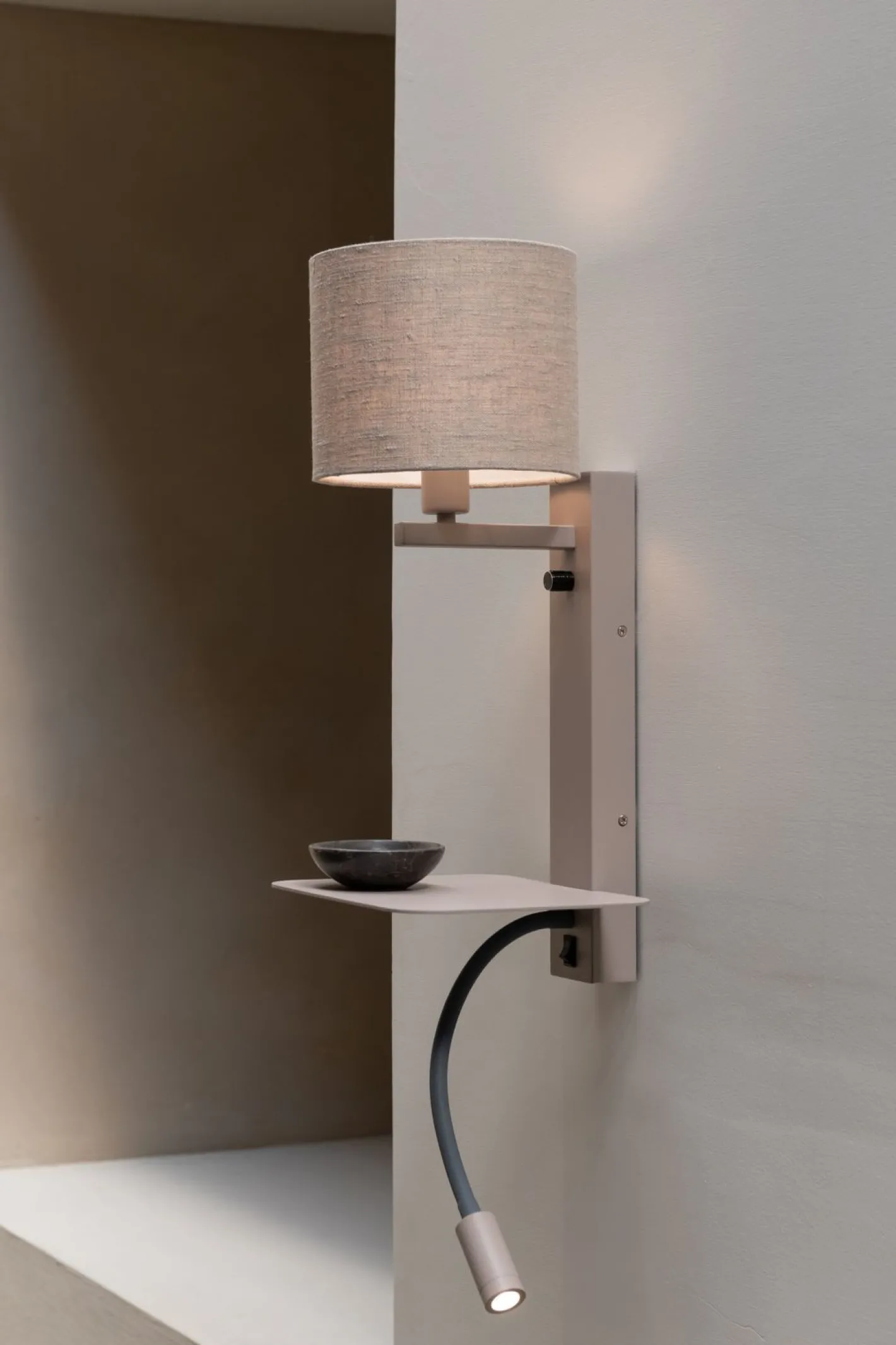 Online It's about RoMi Florence Wandlamp Sand, Dark Linen