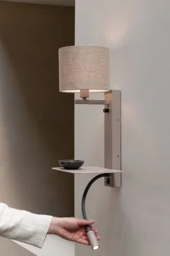 Online It's about RoMi Florence Wandlamp Sand, Dark Linen