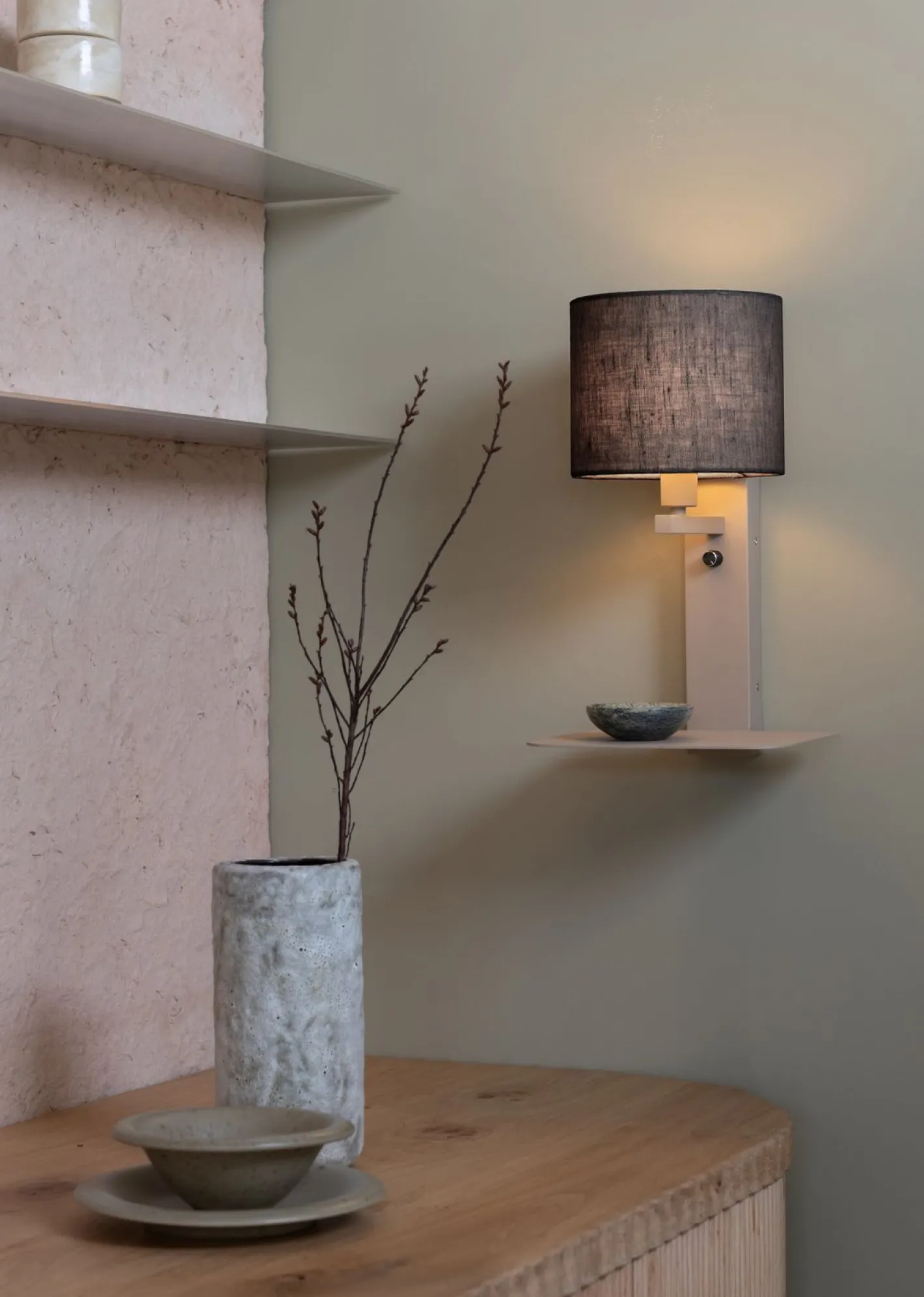 Sale It's about RoMi Florence Wandlamp Sand, Black
