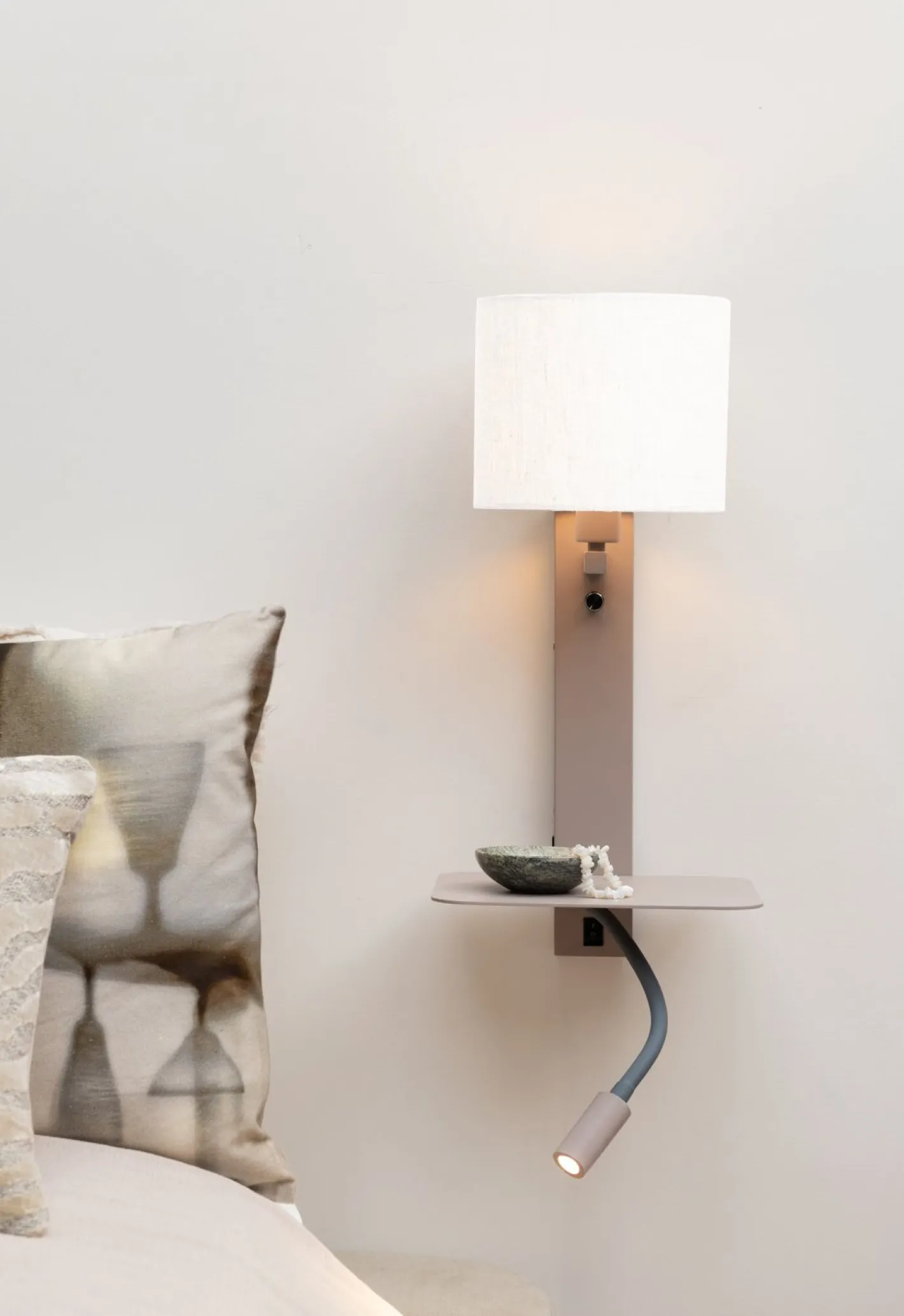 Clearance It's about RoMi Florence Wandlamp Sand, White