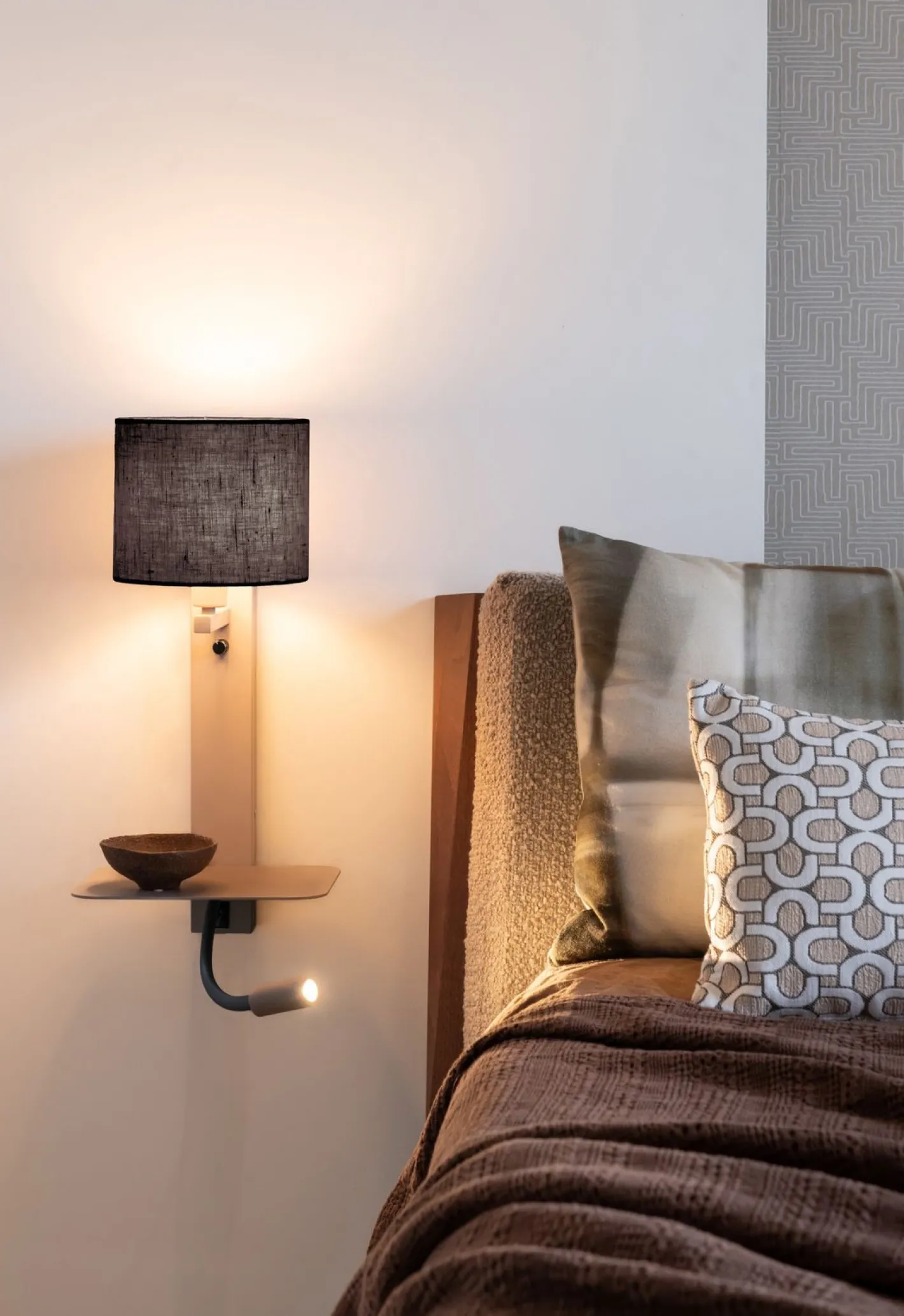 New It's about RoMi Florence Wandlamp Sand, Black