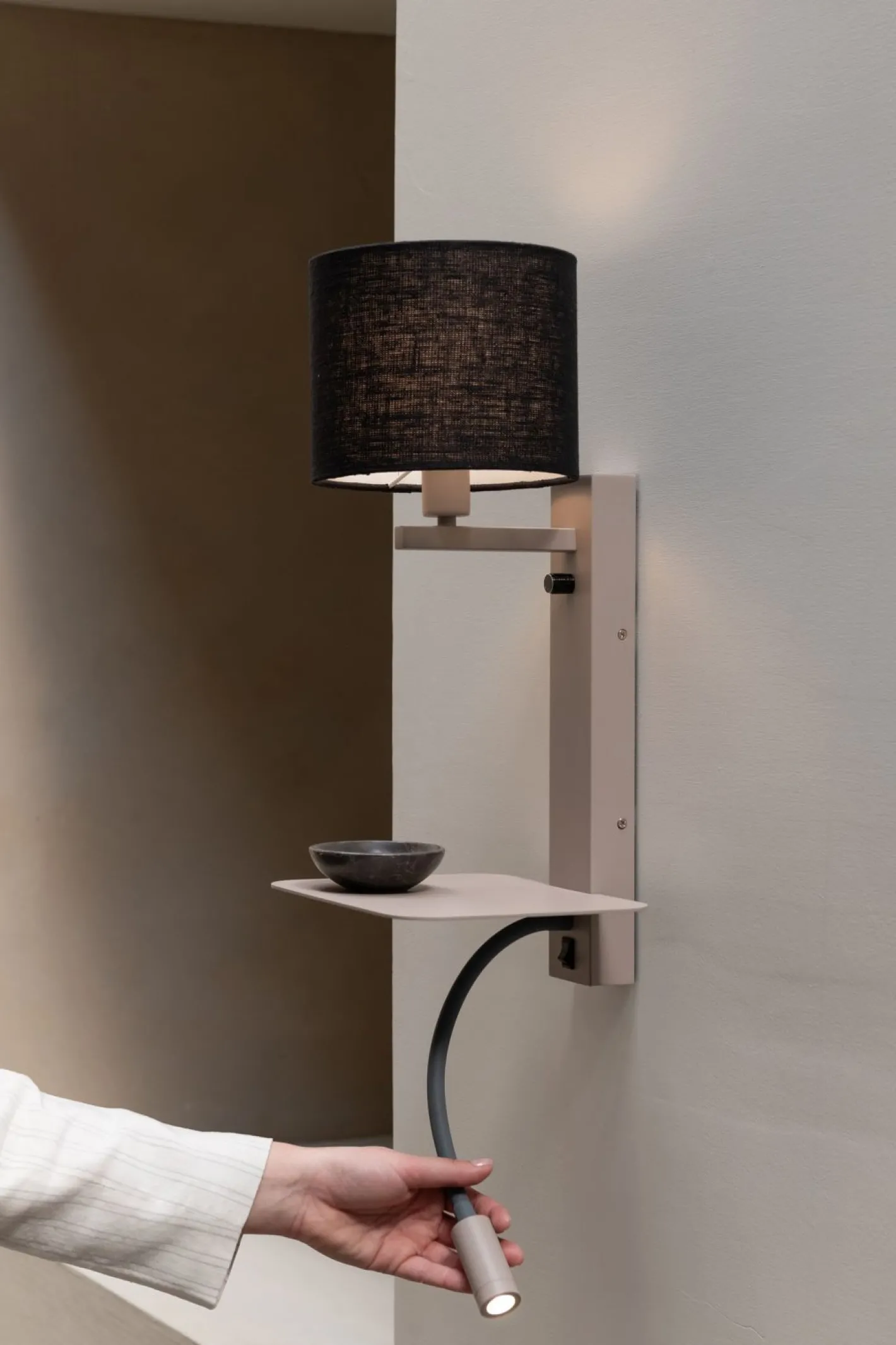New It's about RoMi Florence Wandlamp Sand, Black