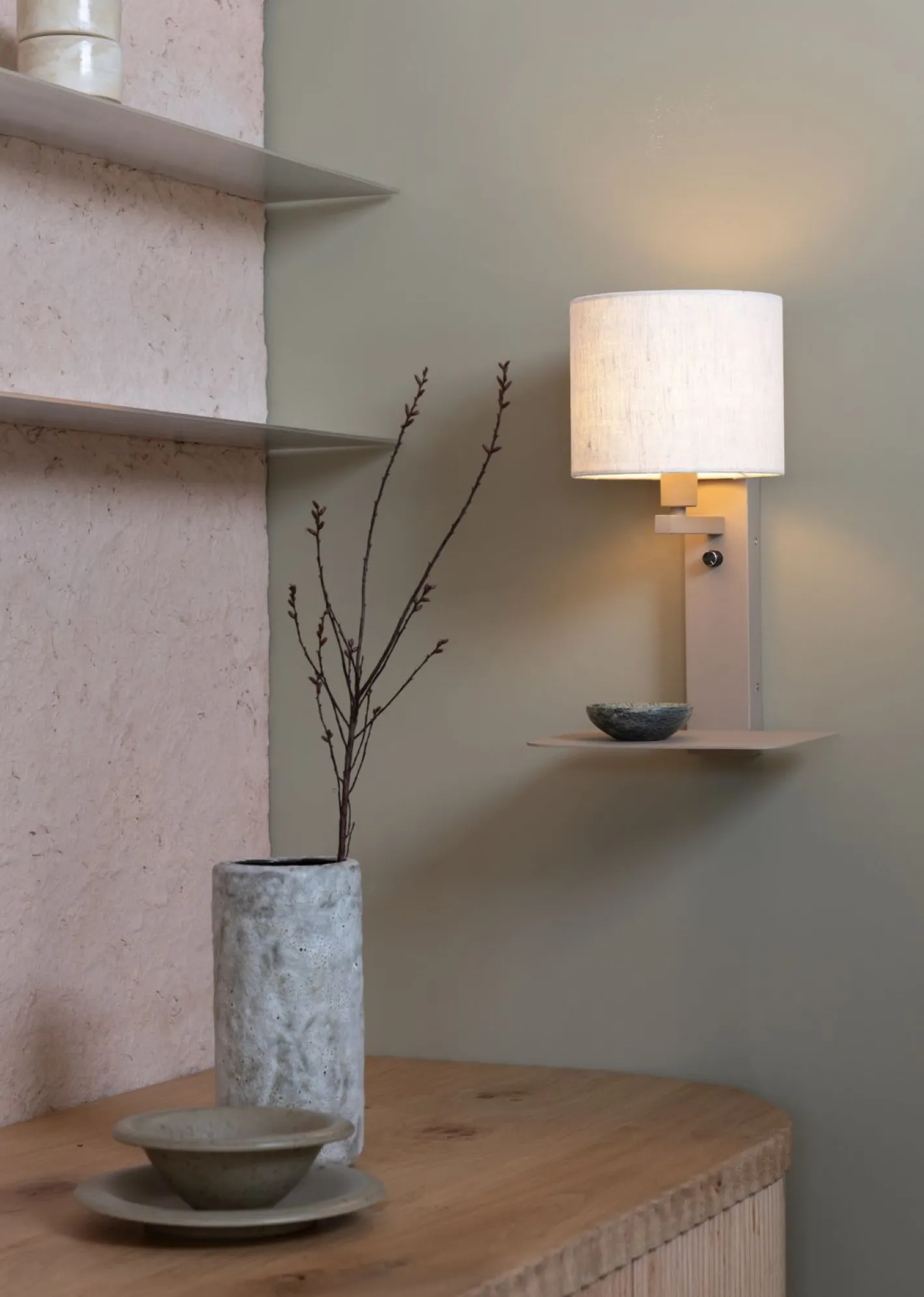 Sale It's about RoMi Florence Wandlamp Sand, White