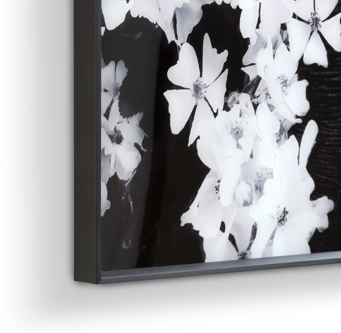 Hot COCO maison Flower Elephant Wanddecoratie Zwart, Grijs, Wit